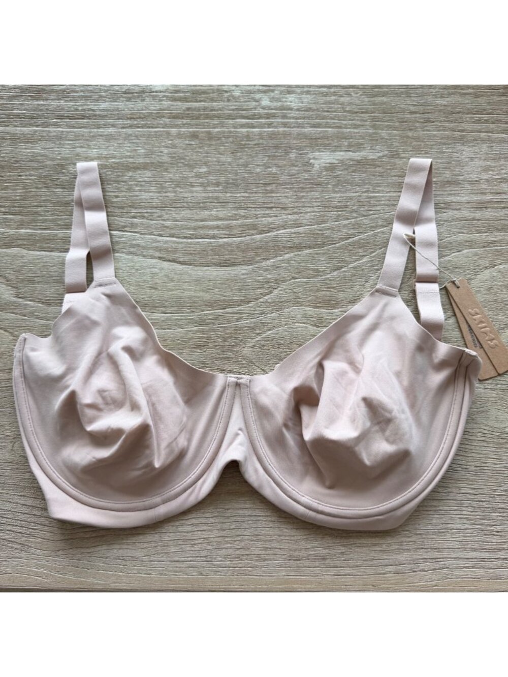 NWT SKIMS FITS EVERYBODY UNLINED DEMI BRA MICA - 42DDD